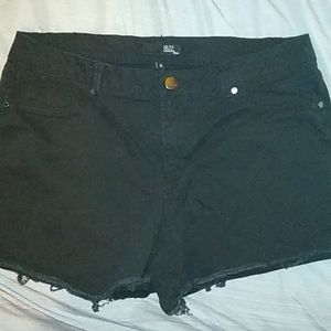 Ripped Black Jean shorts